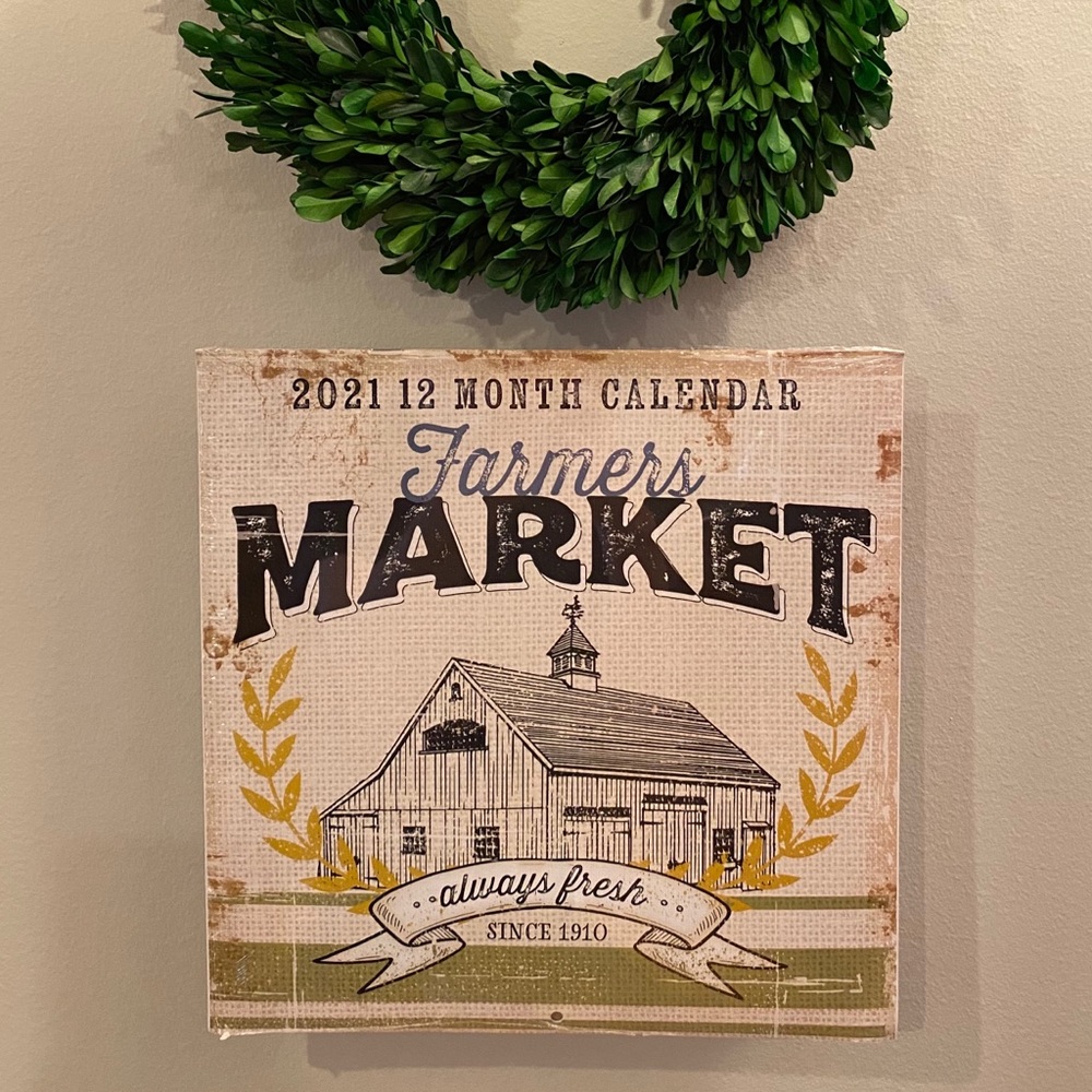 Farmers Market Wall Calendar 2021